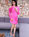 Blush Pink Fringes Dress